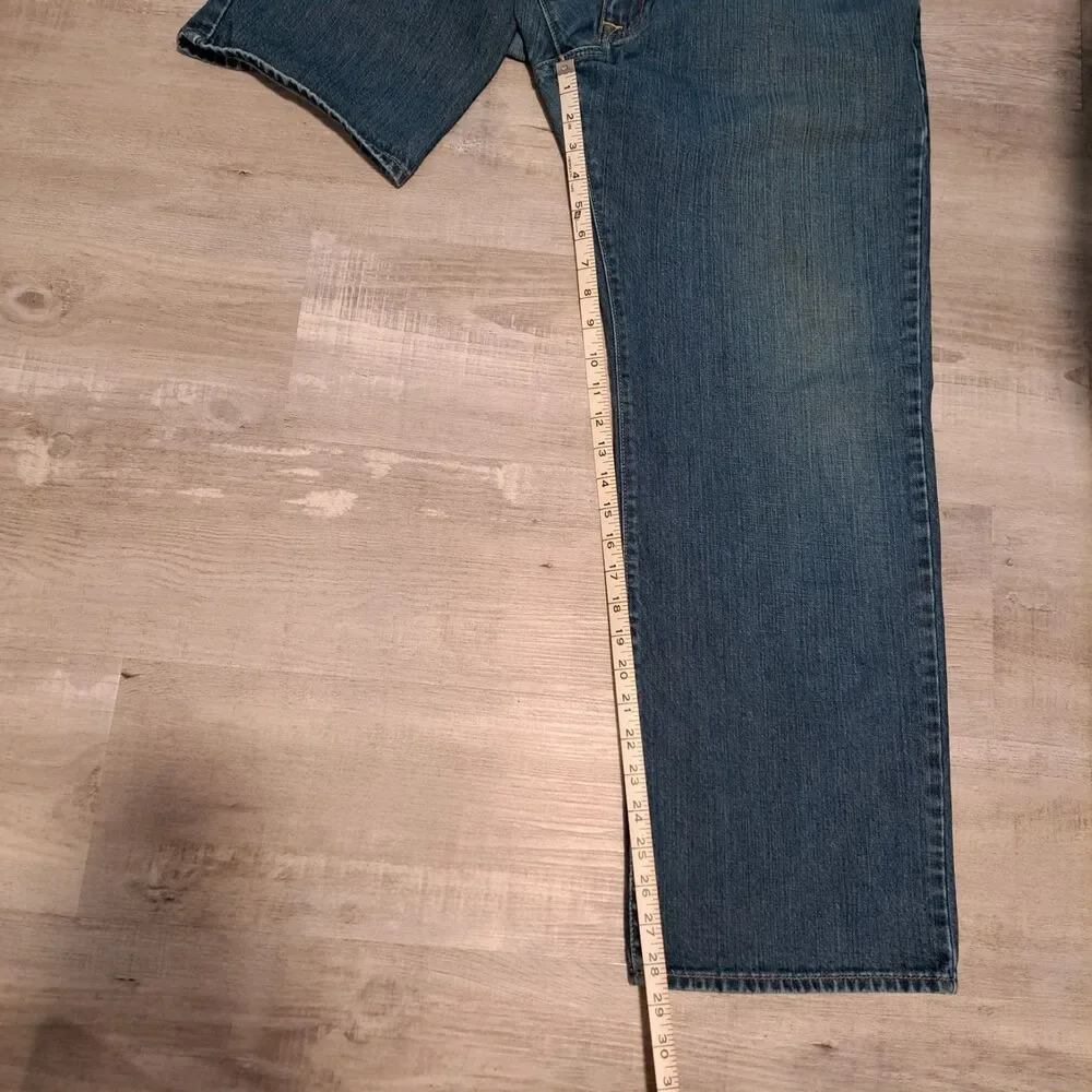 Polo Ralph Lauren RL Denim Ashmore Jeans 35x28* Original Straight Leg‎ Blue Jean